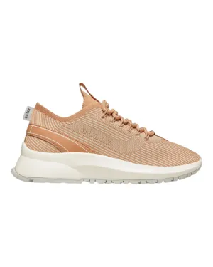Bally Dean 6303443 Women's White/Peachy Fabric & Leather Sneaker