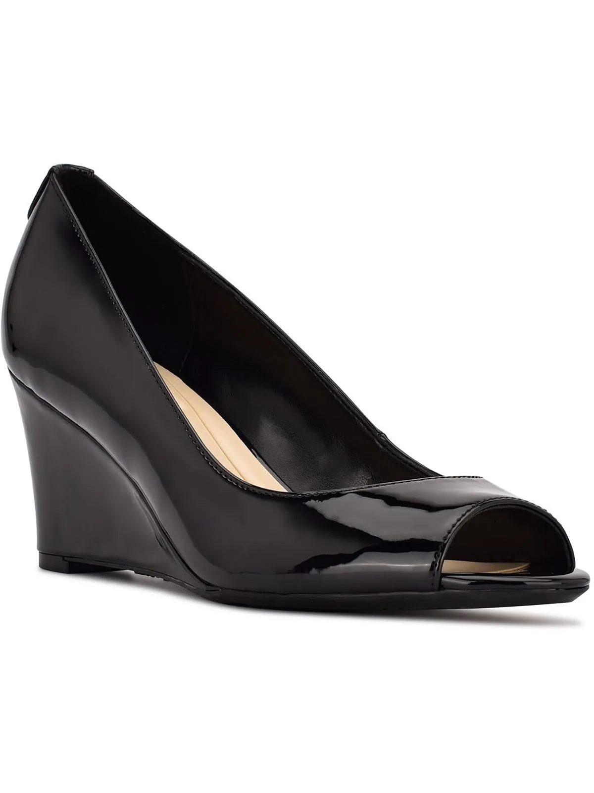 Cape 9x9 Womens Suede Peep Toe Wedge Heels